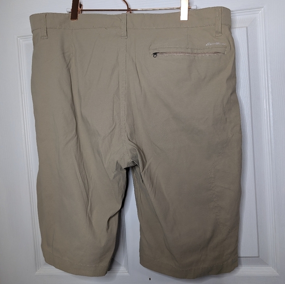 Eddie Bauer Mens Shorts Size 36 Beige Tan Hiking Outdoor Golf - Picture 2 of 5